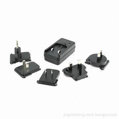 5-in-1 Changeable AC/DC Adapter Switches with Double-side Board, 5 to 24V DC Output Voltage Range